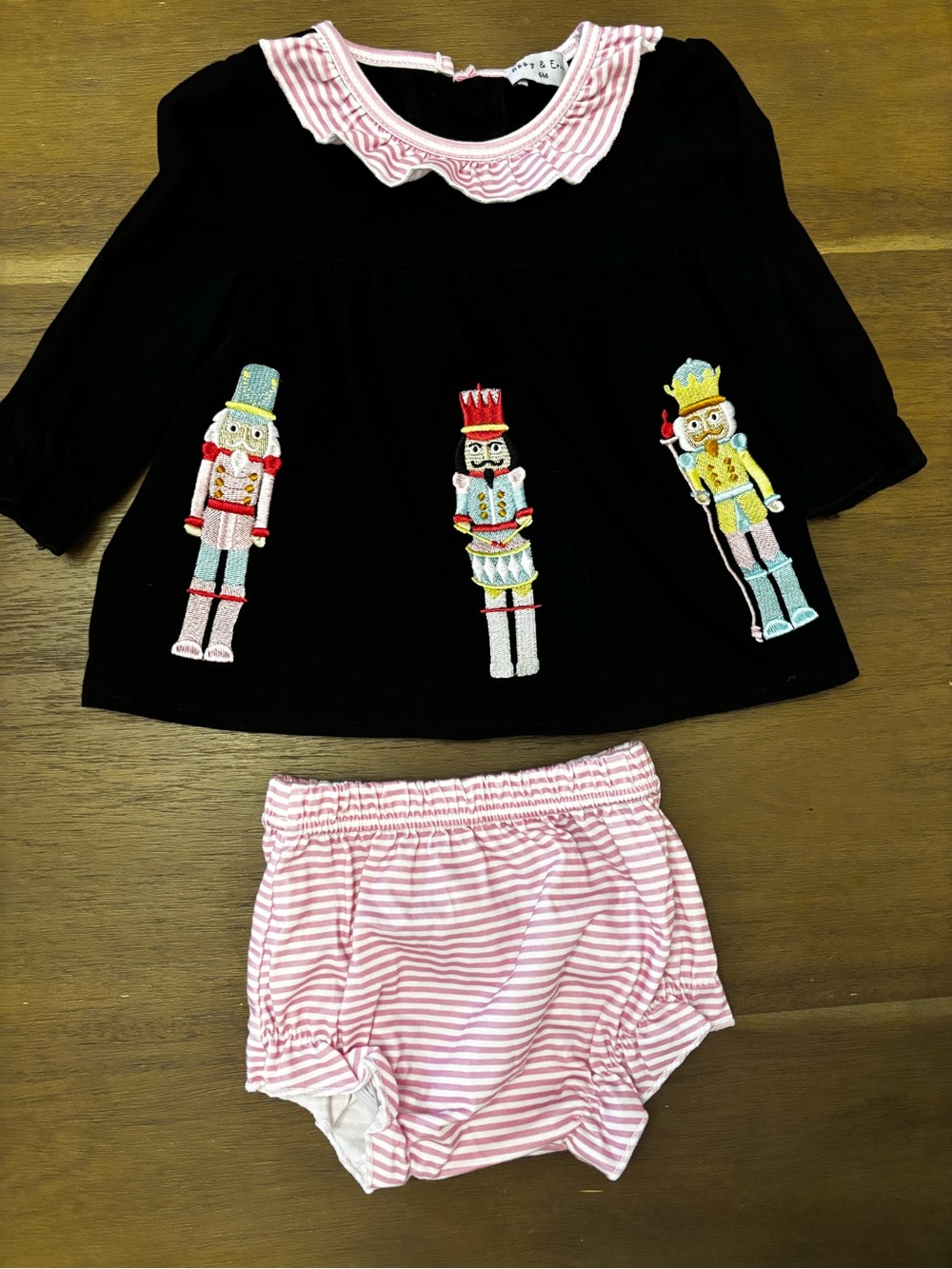Black Nutcracker Embroidered Matching Set